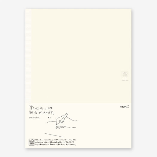 Midori MD Paper Notebook A4 Blanco - Hoeked