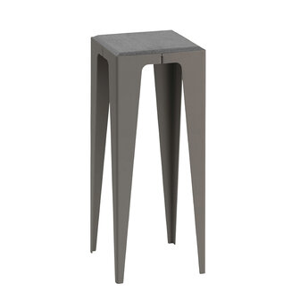 Wye Chamfer sidetable slate black