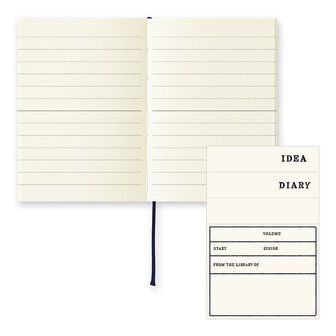 Midori MD paper notebook A7 Gelinieerd