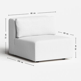 TIPTOE BRIDGE Sofa 1-zits module