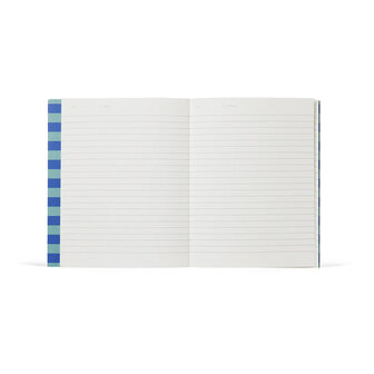 NOTEM STUDIO Notebook &quot;Uma&quot; Medium Blue Stripe