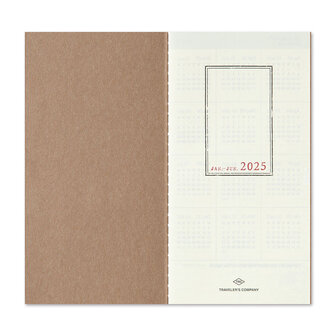 Traveler&#039;s notebook - 2025 Weekly and Memo Refill Jaaragenda