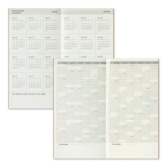 Traveler&#039;s notebook - 2025 Monthly Diary regular size