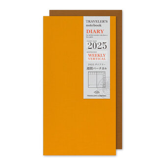 Traveler&#039;s notebook - 2025 Weekly Vertical Diary regular size