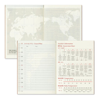 Traveler&#039;s notebook Passport Size Diary 2025 Monthly