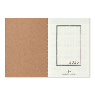 Traveler&#039;s notebook Passport Size Diary 2025 Monthly