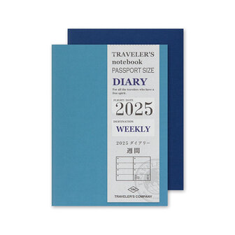 Traveler&#039;s notebook Passport Size Diary 2025 Weekly Jaaragenda