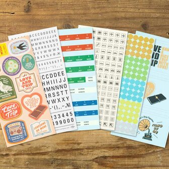 Traveler&#039;s notebook 2025 Diary customize Sticker Set 