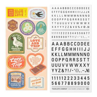 Traveler&#039;s notebook 2025 Diary customize Sticker Set 