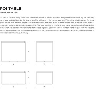 Victor Foxtrot POI single bijzettafel laag