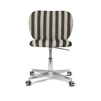 ferm living rico chair with castors louisiana sand black