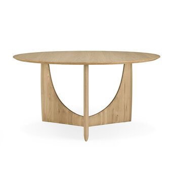 Ethnicraft Geometric rount table oak