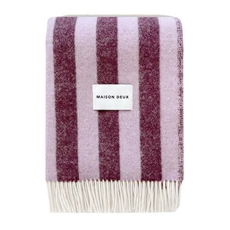 Maison Deux Candywrap blanket Lilac Aubergine