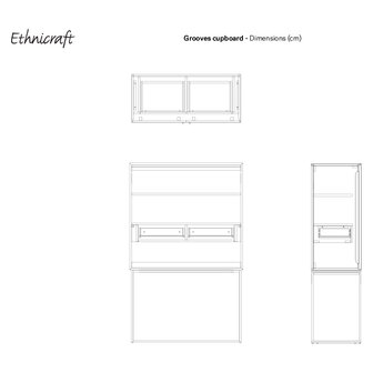 Ethnicraft Grooves Opbergkast