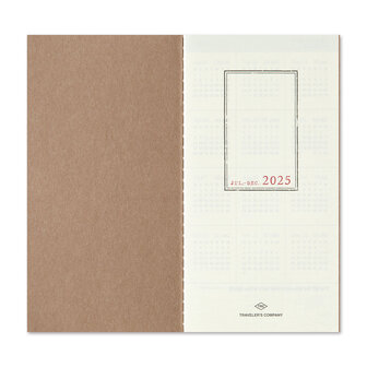 Traveler&#039;s notebook -  2025 Weekly and Memo Diary July-December