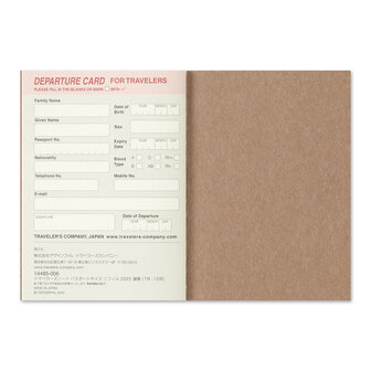 Traveler&#039;s notebook Passport Size Diary juli-december 2025 