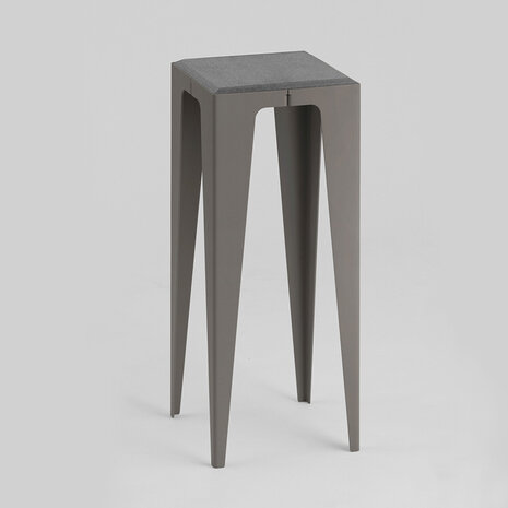 Wye Chamfer sidetable slate black