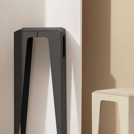 Wye Chamfer sidetable slate black