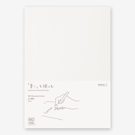 Midori MD paper notebook A5 Blanco Cotton