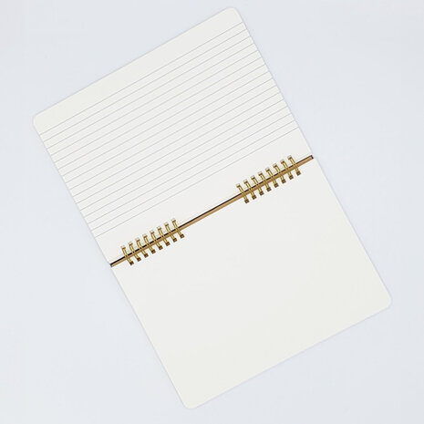 O-check design graphics ring memo notebook lined and blank