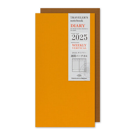 Traveler's notebook - 2025 Weekly Vertical Diary regular size