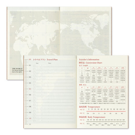 Traveler's notebook Passport Size Diary 2025 Monthly