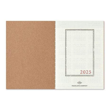 Traveler's notebook Passport Size Diary 2025 Monthly