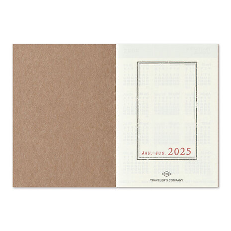 Traveler's notebook Passport Size Diary 2025 Weekly Jaaragenda