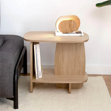 Woodendot Ibon Side Table with Storage - medium