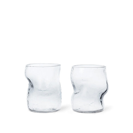 Ferm Living Dimple Glazen - set van 2 -