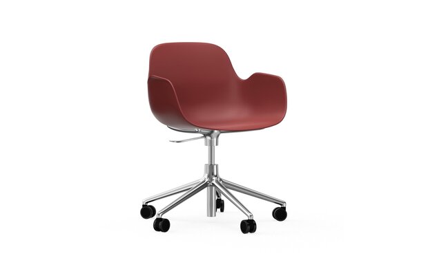 Normann-Copenhagen-Form-Swivel-Armchair-5W-gaslift rood