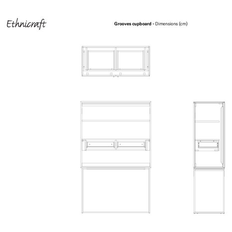 Ethnicraft Grooves Opbergkast