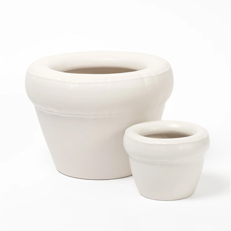 Home Studyo Blow Up Planter Pierre Bone matte