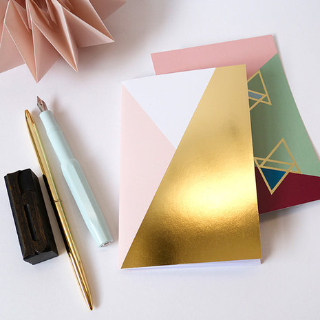 Gold Notebok Pink