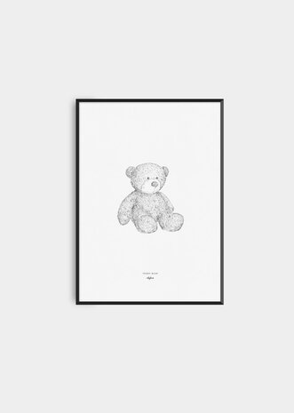 Inkylines A5 print teddy bear